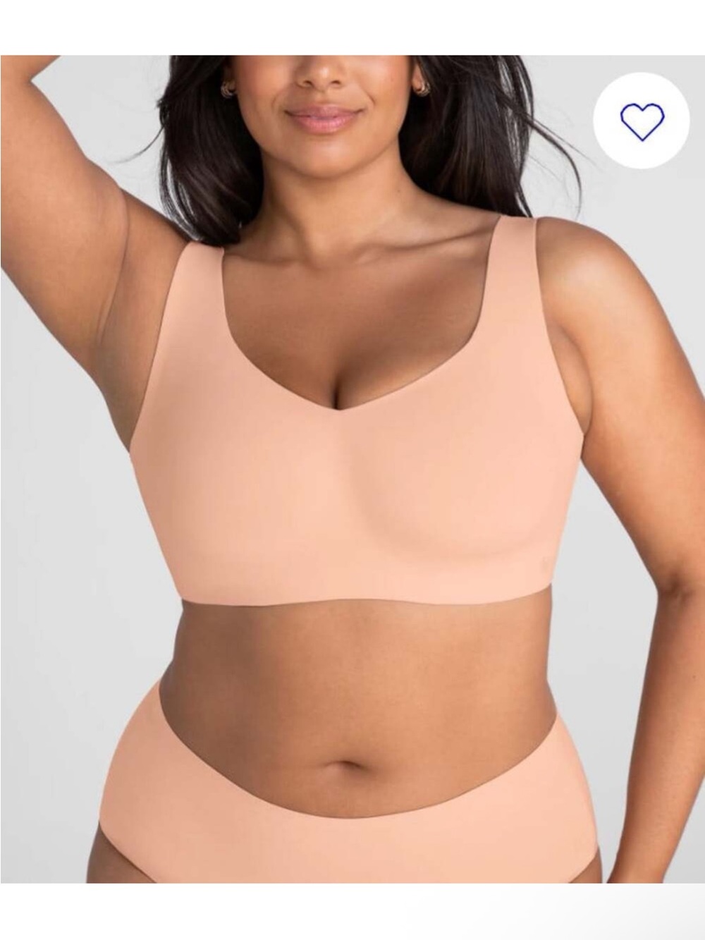 Women’s Honeylove SoftForm Bra LiftWear V Neck SZ S+ Blush
